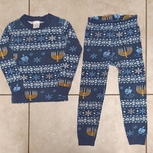 Hanna Andersson 100% Organic Cotton Hanukkah Pajama Set, Kids Size 4